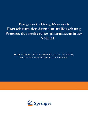 cover image of Progress in Drug Research / Fortschritte der Arzneimittelforschung / Progrès des rechersches pharmaceutiques